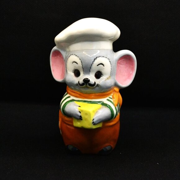 Vintage Alabaster Molds Hobbyist Grated Cheese Shaker Whimsical Mouse Design MCM - Picture 1 of 7